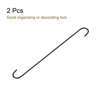 Unique Bargains Carbon Steel Indoor Outdoor Kitchen S Hooks 2 Pcs - 3 of 4