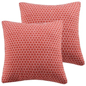 Clementine Trellis Quilted Euro Sham - 2pk - Levtex Home - 1 of 3