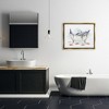 Stupell Industries Relaxing Dolphins Swimming Bathtub Nautical Starfish Black Floater Framed Canvas Wall Art - 2 of 4