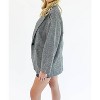 Women's Classy Queen Houndstooth Boyfriend Blazer - mittoshop - 3 of 4