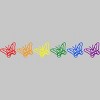 Adult Design By Humans Butterflies Rainbow Pride By ChariArtist T-Shirt - 2 of 2