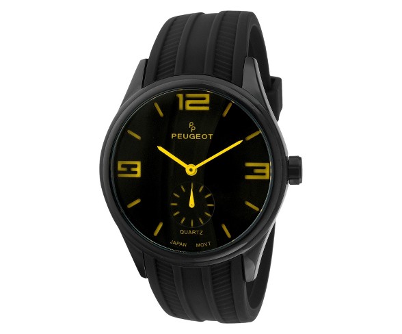 Men's Peugeot&#174;  Sport Watch - Black/Yellow