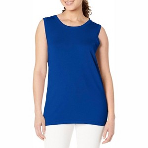 Women's Jewel Neck Solid Sweater Knit Tank Top - Multiples - 1 of 3