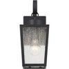John Timberland Thebes 13 1/4" High Farmhouse Rustic Outdoor Wall Light Fixture Mount Porch House Set of 2 Textured Black Finish Clear Glass Shade - 3 of 4