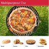 Classic Cuisine Pizza Stone with Cutter and Rack - 3 of 4