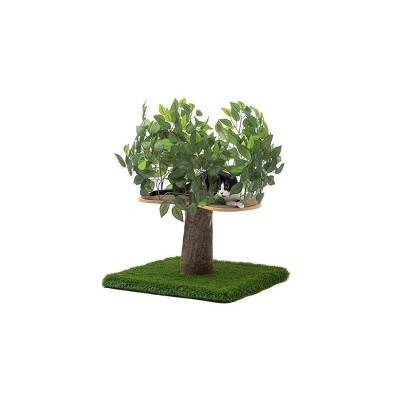 On2Pets Square Cat Tree - Small - Green
