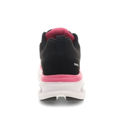 Женские кроссовки Starter Womens Bolt Synthetic Leather Casual Lace Up Sneaker Shoe, Black/Fuchsia, Size 8.5 — фото 3