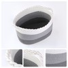 REGALWOVEN Cotton Rope Handcrafted Breathable Odorless Open Storage Bins 15 x 10.2 x 9.4 Inch 1 Pack - 2 of 4
