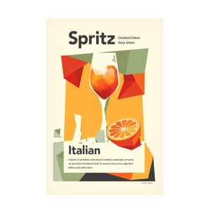 Canvas Wall Art - Dionisis Gemos  'Aperol spritz print' Wall Art for Living Room, Bedroom, or Office Décor by Trademark Fine Art - 1 of 4