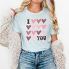 Simply Sage Market Women's I Heart You Distressed Short Sleeve Graphic Tee - 2 of 3