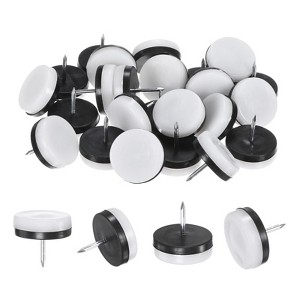 Unique Bargains Durable Nail-on Furniture Sliders Chair Leg Protectors 24 Pcs - 1 of 4
