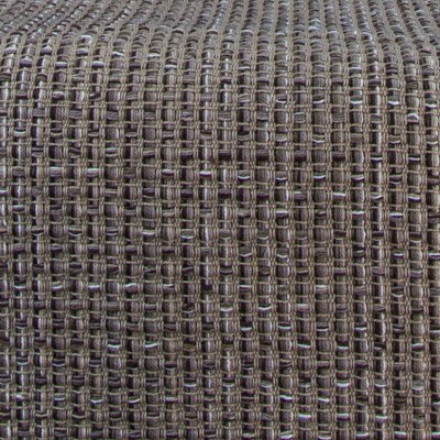 Espresso Tweed Cotton Table Runner with Fringe 54''