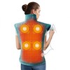 24"x35" Large Heating Pad with Massagers, Electric Heated Pad for Neck, Back & Shoulders, 2 Heat Levels, 4 Massage Modes & 2H Auto Shut-Off - 2 of 4