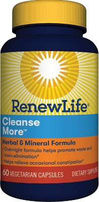 Renew Life Cleanse More, Potent Herbal And Mineral Cleanse And Detox ...