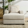 55"/43.5"/39.7"W Oversized Chaise Lounge, Sleep Chair  Sofa Couch with Pillows, Charge Station & Cup Holders 4B -ModernLuxe - 2 of 4