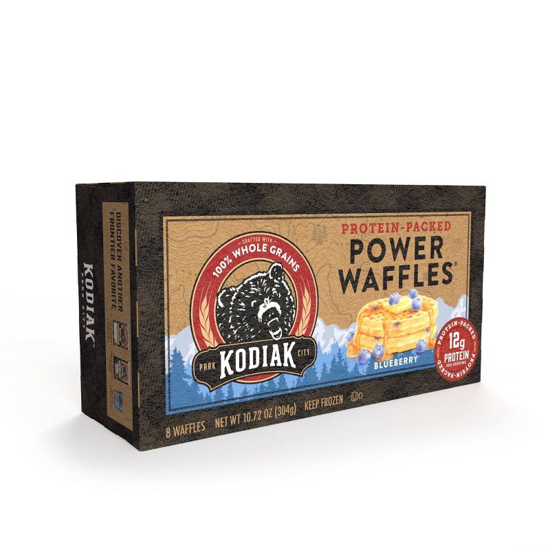 Kodiak Protein-Packed Power Waffles Blueberry Frozen Waffles - 8ct, 3 of 10