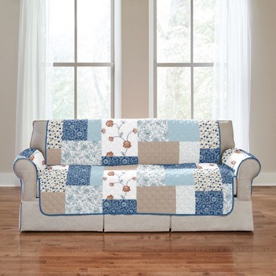 BrylaneHome Printed Patchwork Loveseat Cover