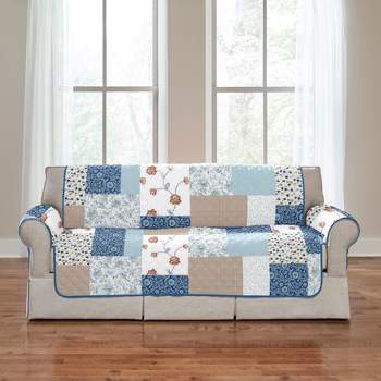 BrylaneHome Printed Patchwork Loveseat Cover