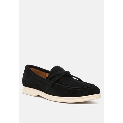 Nautica Suede Knot Detailed Womens Loafers