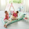 Butterfly Craze Butterfly Craze Floor Pillow Case, Mattress Bed Lounger Cover, Cars Blue, Queen Size - for Kids & Adults - 3 of 4