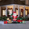 Gemmy Christmas Airblown Inflatable Santa and Toys Collection Scene, 4 ft Tall, Red - 2 of 2