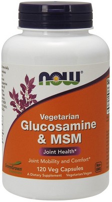 Glucosamine & MSM Vegetarian by Now Foods  -  120 VegCap