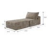 66.9"Sofa Bed, Convertible Sleeper Chair with Pillow,Back Support (Plush Corduroy Fabric) - 4 of 4