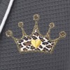 Waffle Terry Bathrobe with Cheetah Crown Design - Linum Home Textiles - 2 of 3