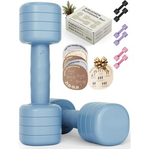 2-5LB Adjustable Dumbbells for Women, One-Twist Weight Change with Non-Slip Handle, Free Weights for Home Gym - 1 of 4