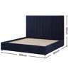 Nebula Vortex King Size Upholstery Bed ( No Mattress ) - 3 of 4