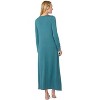 Memoi Women's Lace Trimmed Nursing Night Gown Heather - 3 of 4