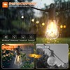 Itopfox 240FT Waterproof LED Outdoor String Lights, Shatterproof Vintage Lighting for Patio, Backyard, Porch, Gazebo, Warm White Dimmable Commercial - 4 of 4