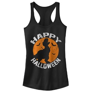 Juniors Womens Toy Story Halloween Rex Silhouette Racerback Tank Top - 1 of 4