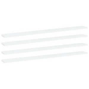 vidaXL Bookshelf Boards 4 pcs White 39.4 in.x3.9 in.x0.6 in. Engineered Wood - 1 of 4