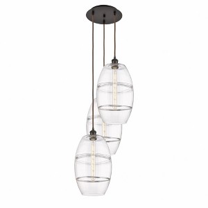 Vaz - 3 Light Cord Hung Multi Pendant In Industrial Style-56.25 Inches Tall and 16.5 Inches Wide - 1 of 1