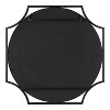 Kate and Laurel Rateau Scalloped Wall Mirror, 28x28, Black - 4 of 4