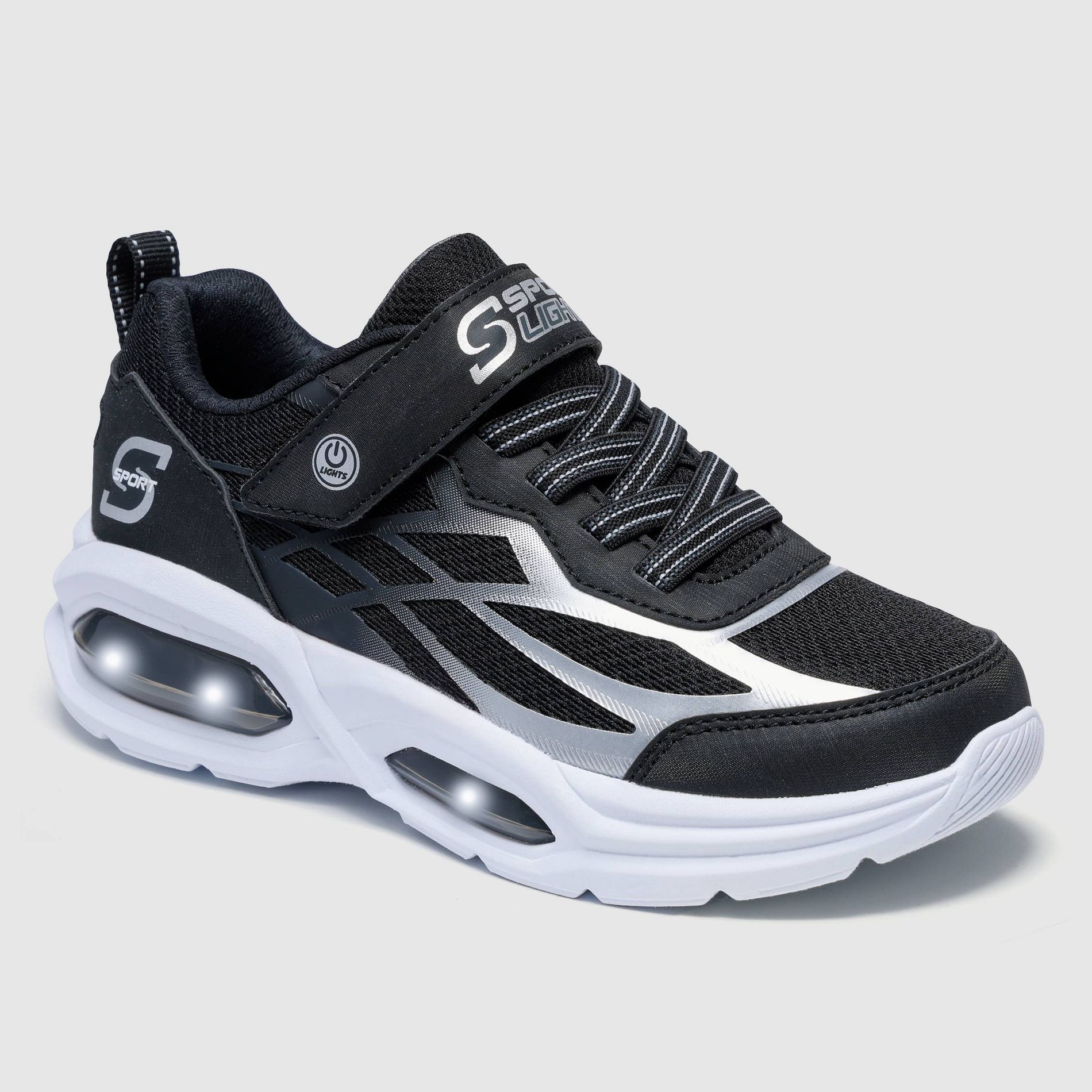 S Sport By Skechers Boys' Hudson Sneakers - Black