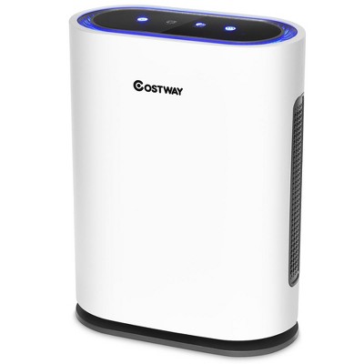 Costway Ionic Air Purifier W/4-in-1 Composite HEPA Filter Quiet Remove Allergies Smoke