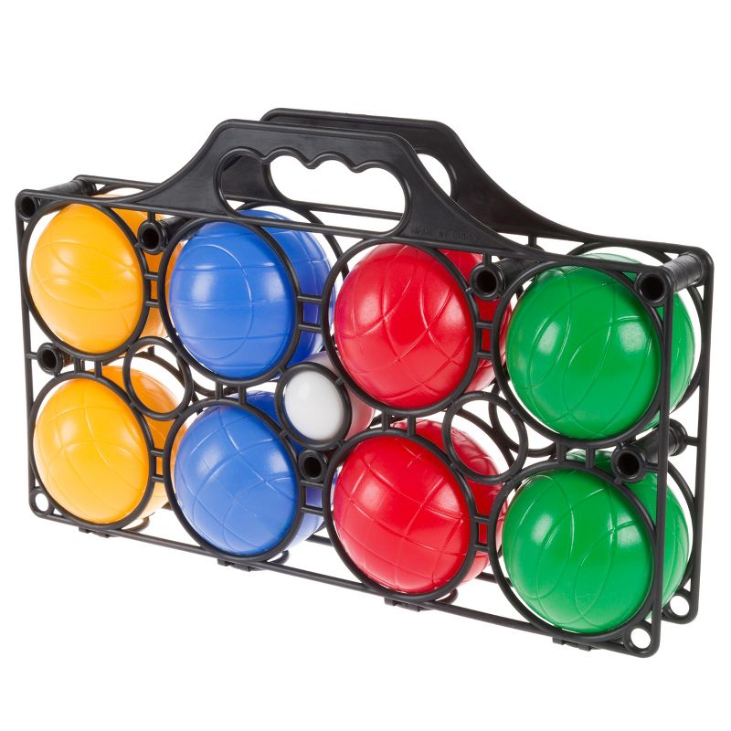 Toy Time Beginner Bocce Ball Set With 8 Colorful Bocce Balls, Pallino and Carrying Case, 1 of 7