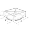 Azar Displays 6" Square Tray Four Compartment Revolving Desk Organizer - 4 of 4