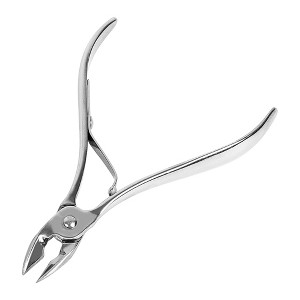 Unique Bargains Metal Beauty Tool Perfect Fingernails and Toenails Cuticle Nippers Silver Tone - 1 of 3