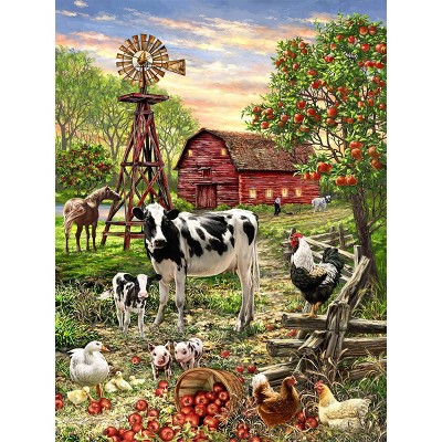 Springbok Barnyard Animals Jigsaw Puzzle - 500pc