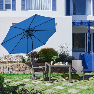 HYLEORY 120" Lighted Market Umbrella/ Size: 94.5" H x 120" W x 120" D - 1 of 4