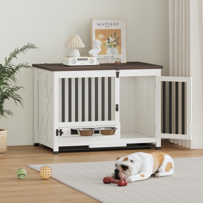 33-Inch Dog Kennel Portable Solid Wood Dog Cage