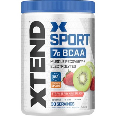 Xtend Sport BCAA Nutrition Powder - Strawberry Kiwi Splash - 12.2oz