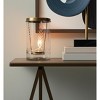 HomeRoots 9" Clear And Gold Botanical Leaf Glass And Metal Tabletop Hurricane Candle Holder - 2 of 4