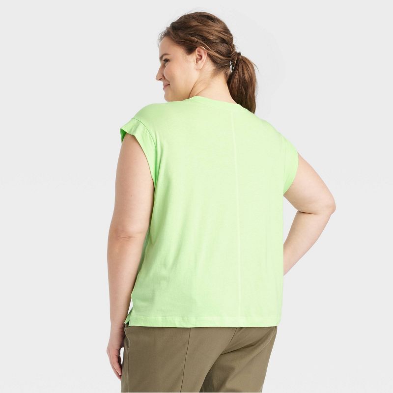 Women's Short Sleeve Extended Shoulder T-Shirt - A New Day™, 3 of 11