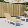 vidaXL Deck Chair Cushion Melange Beige (29.5"+41.3")x19.7"x1.2" Fabric - 3 of 4