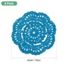 Unique Bargains Round Handmade Crochet Cotton Cup Coaster Placemats Home Decoration - 3 of 4
