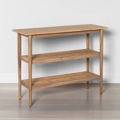 Wood & Cane Console Table Natural - Hearth & Hand™ with Magnolia